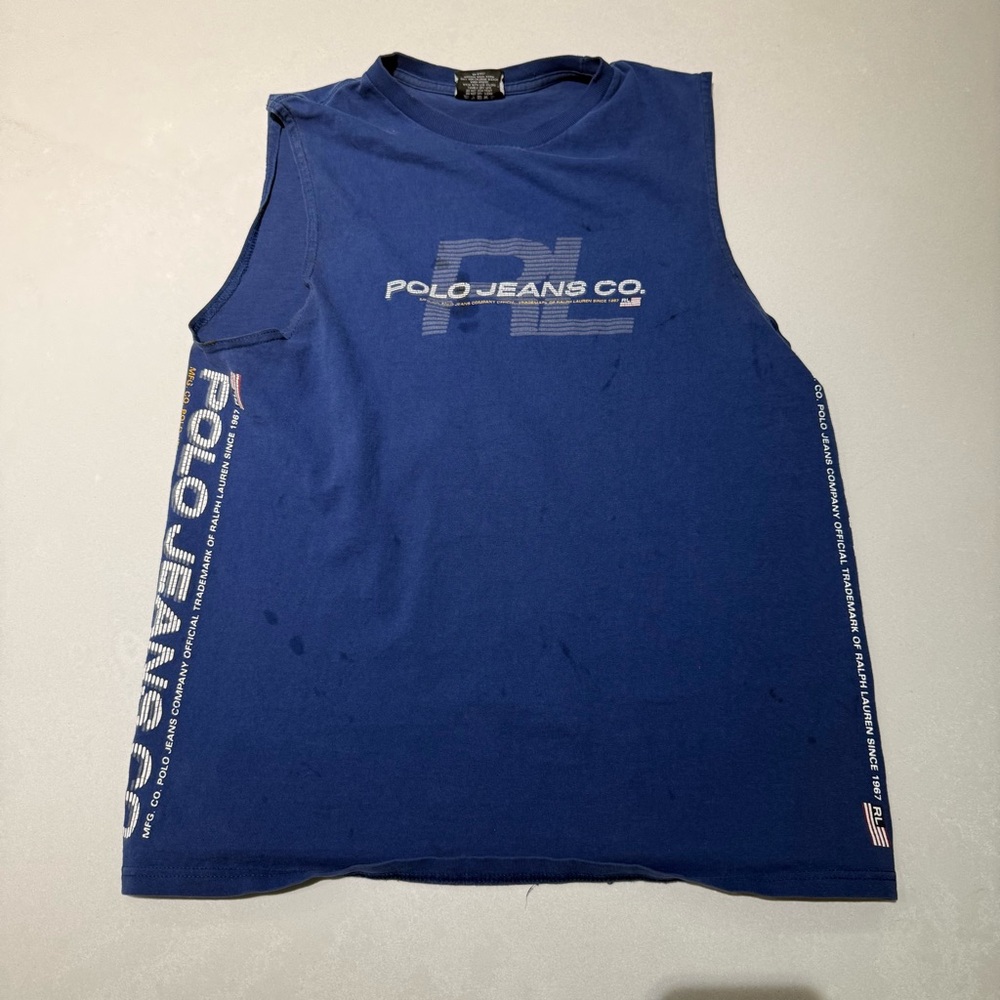 Polo by Ralph Lauren Blue Sleeveless Shirt